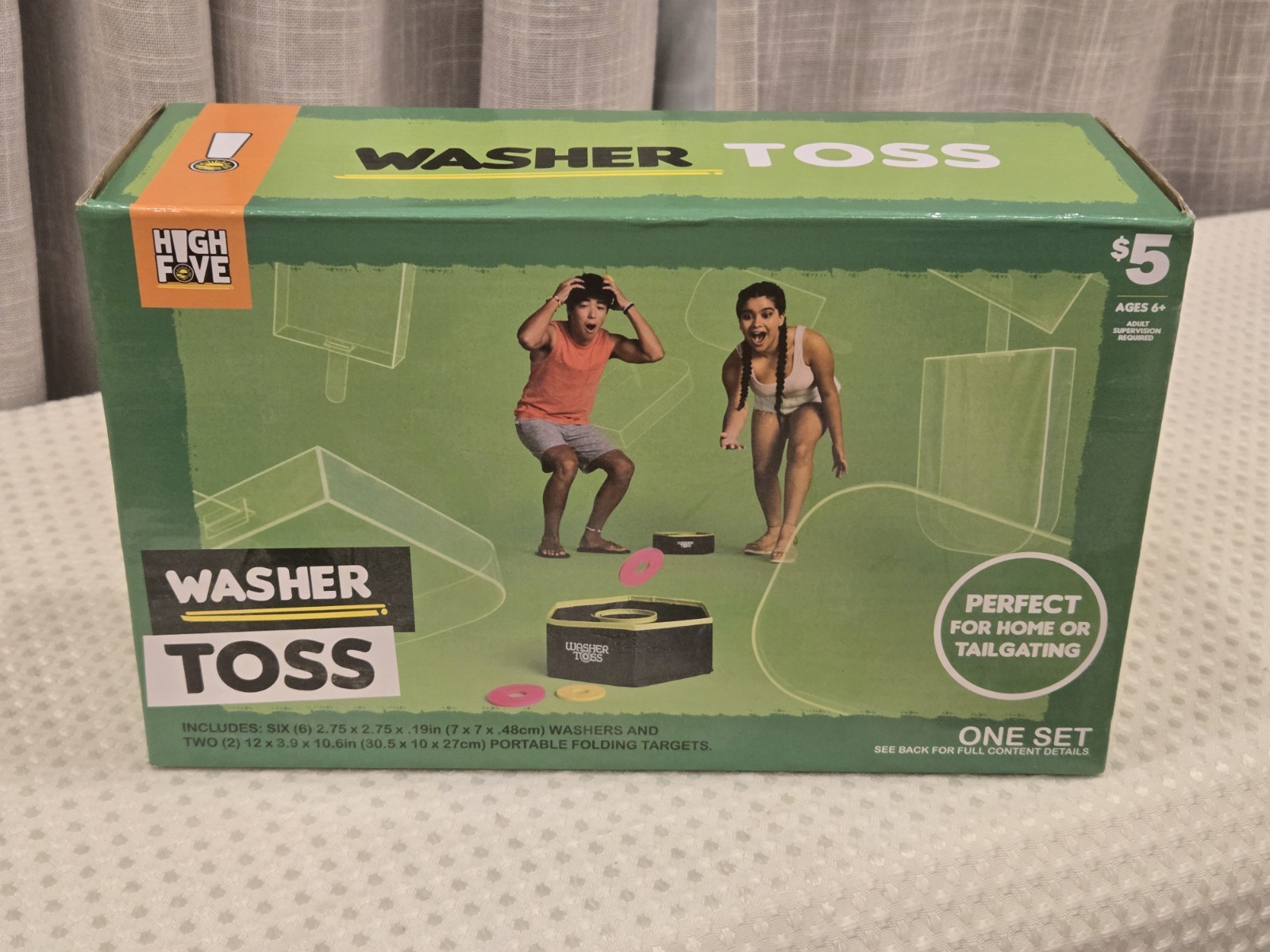 Washer Toss Game for Home or Tailgating 2022 New in Box Age 6+ High Five