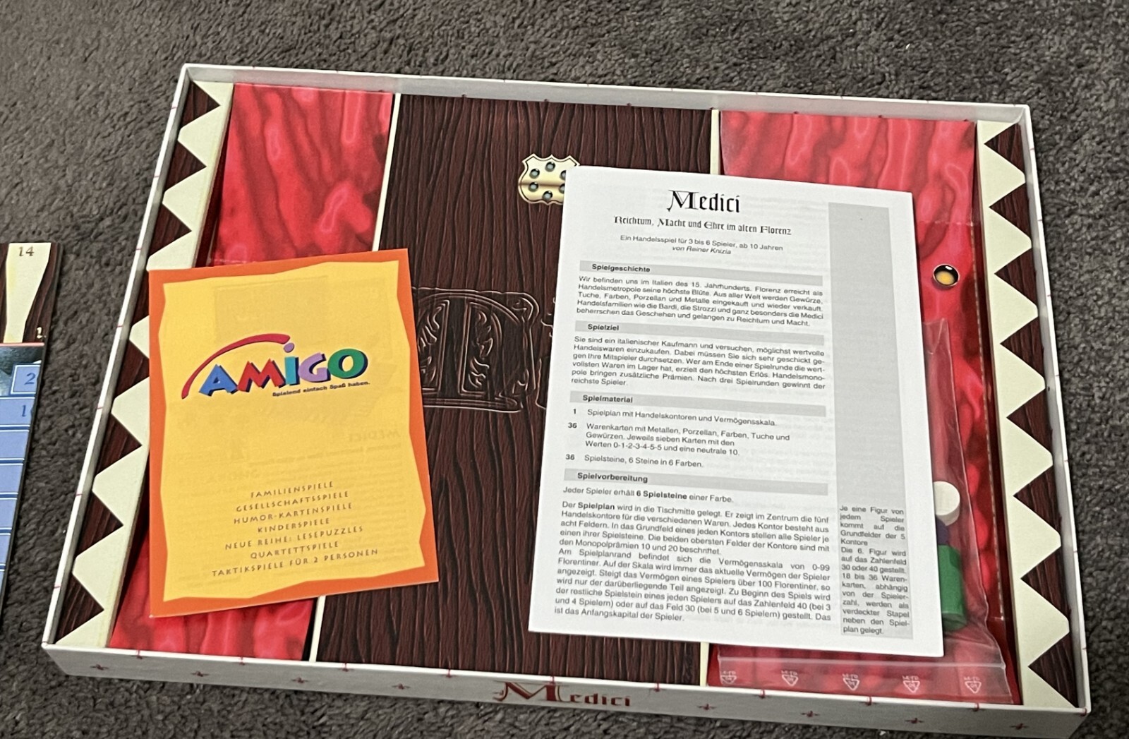 Amigo Boardgame Medici Box New