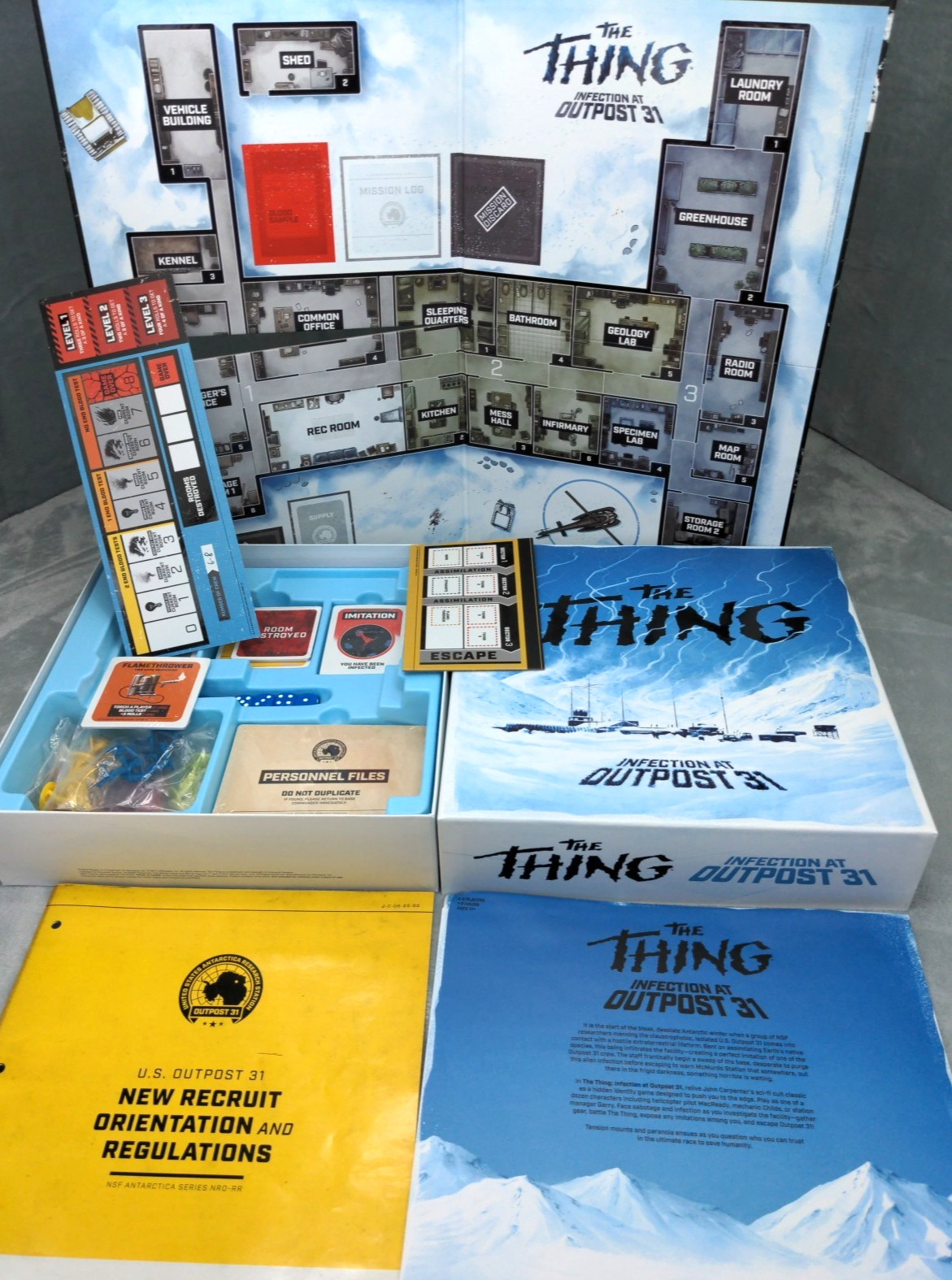 The Thing Infection at Outpost 31 – Mondo Games Open Box Components Sealed