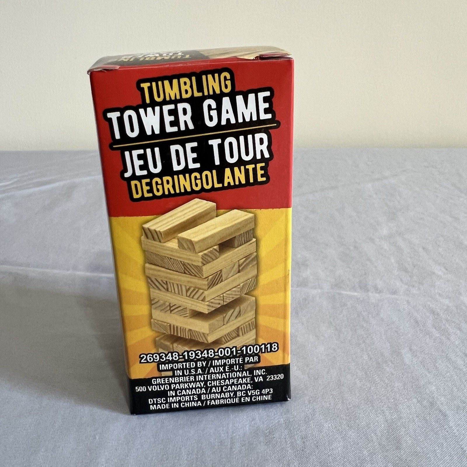 Tumbling Tower (Mini) Game – Natural Wood – Sealed