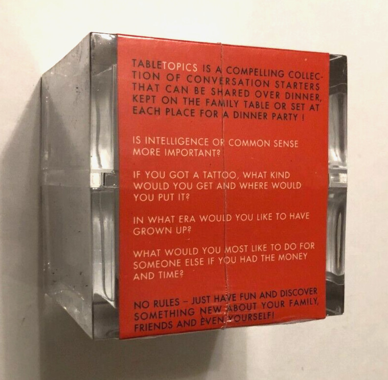 Ruby Mine Table Topics Vintage 2003 Questions Start Great Conversation Game New
