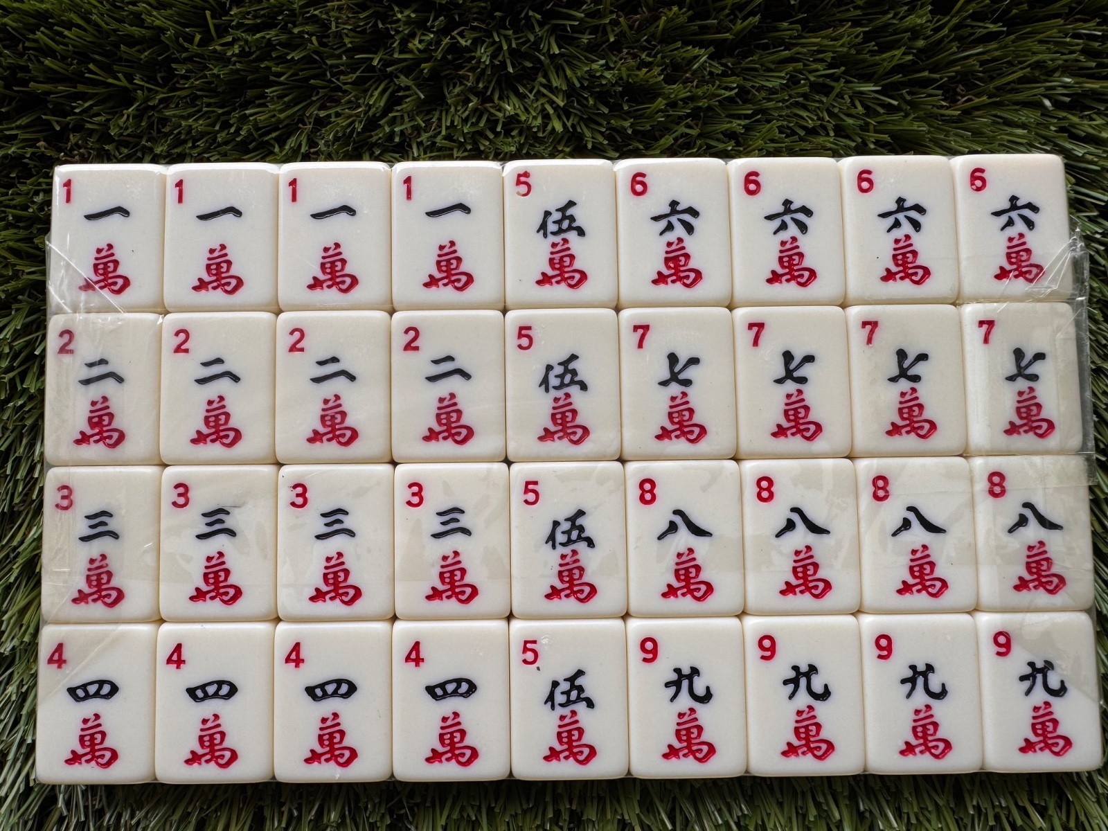 1.2” Traditional American Mahjong Tiles – 166 Tiles Total – IVORY