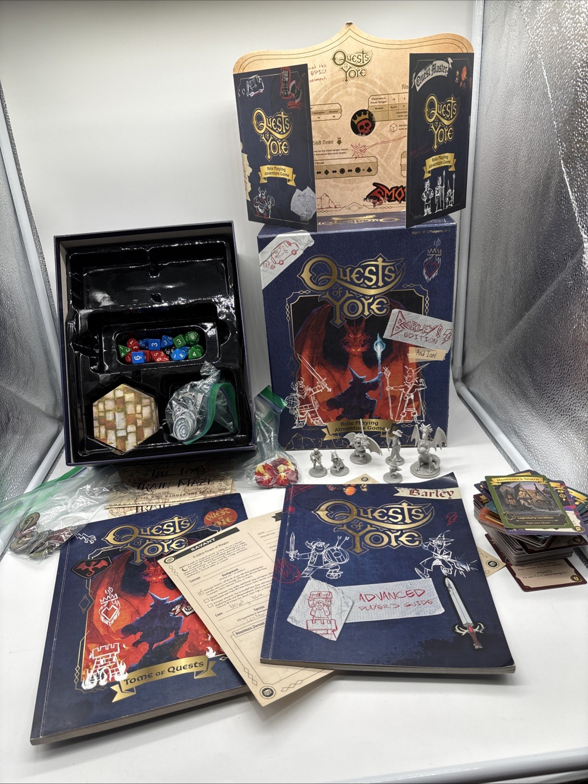 Quests of Yore Barley’s Edition Role Playing Board Game Disney Onward – COMPLETE