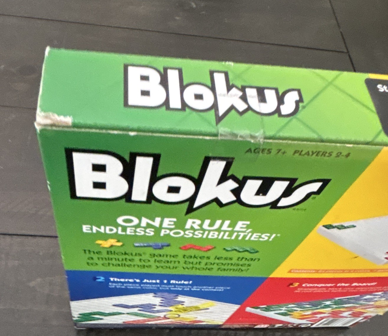 Blokus Strategy Board Game 2-4 Players Age 7+. New, some minor box damage.