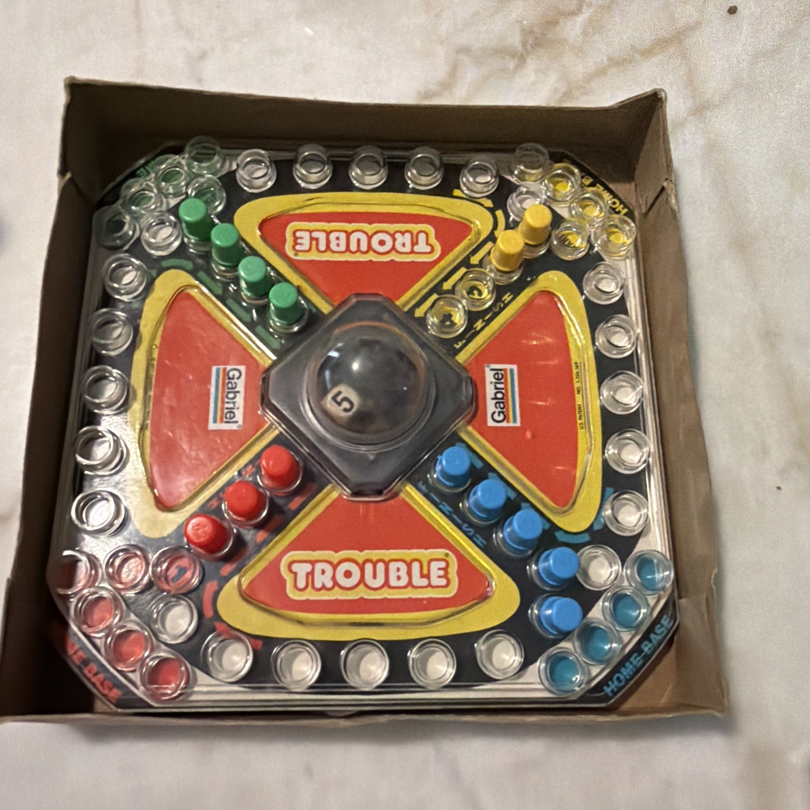 VINTAGE Trouble Pop-O-Matic Game Gabriel 1977 Kids Classic