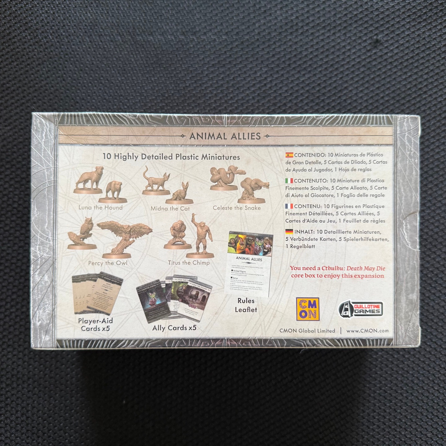 Cthulhu – Death May Die – Animal Allies Expansion – New/Sealed