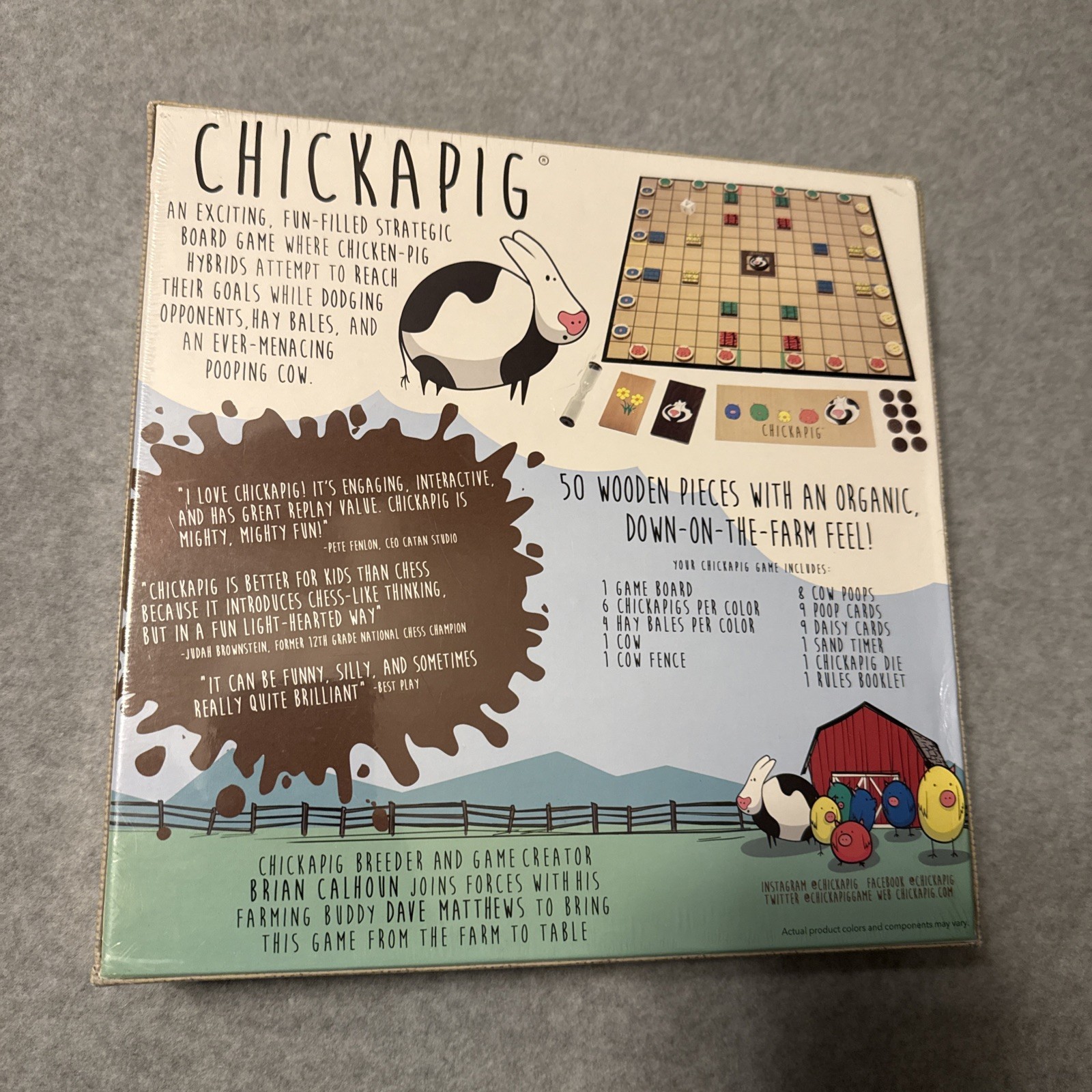 CHICKAPIG Family STRATEGY BOARD GAME – Buffalo Games CHICKEN-PIG HYBRIDS