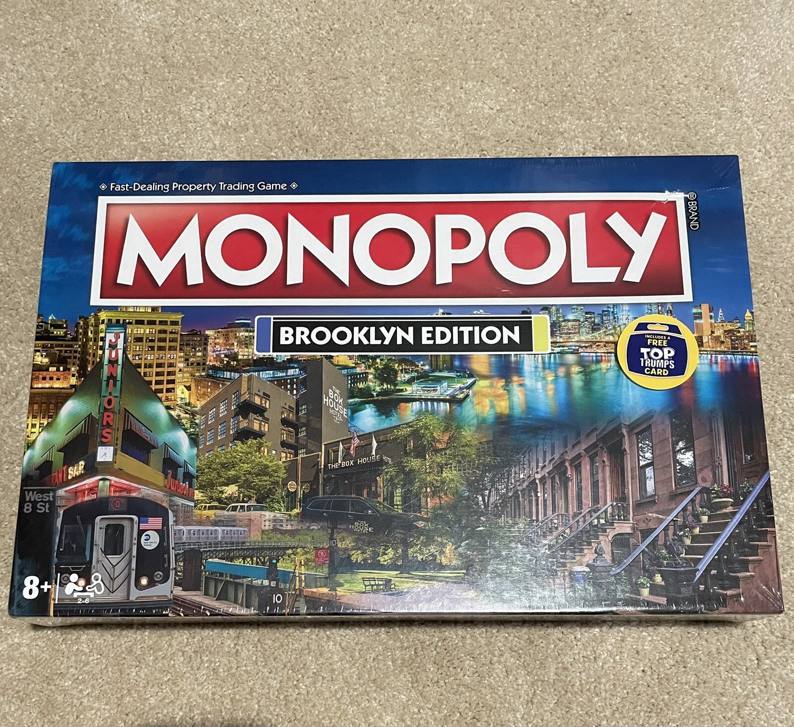 NEW SEALED Monopoly Brooklyn Edition Hasbro Top Trumps Made In USA Board Game