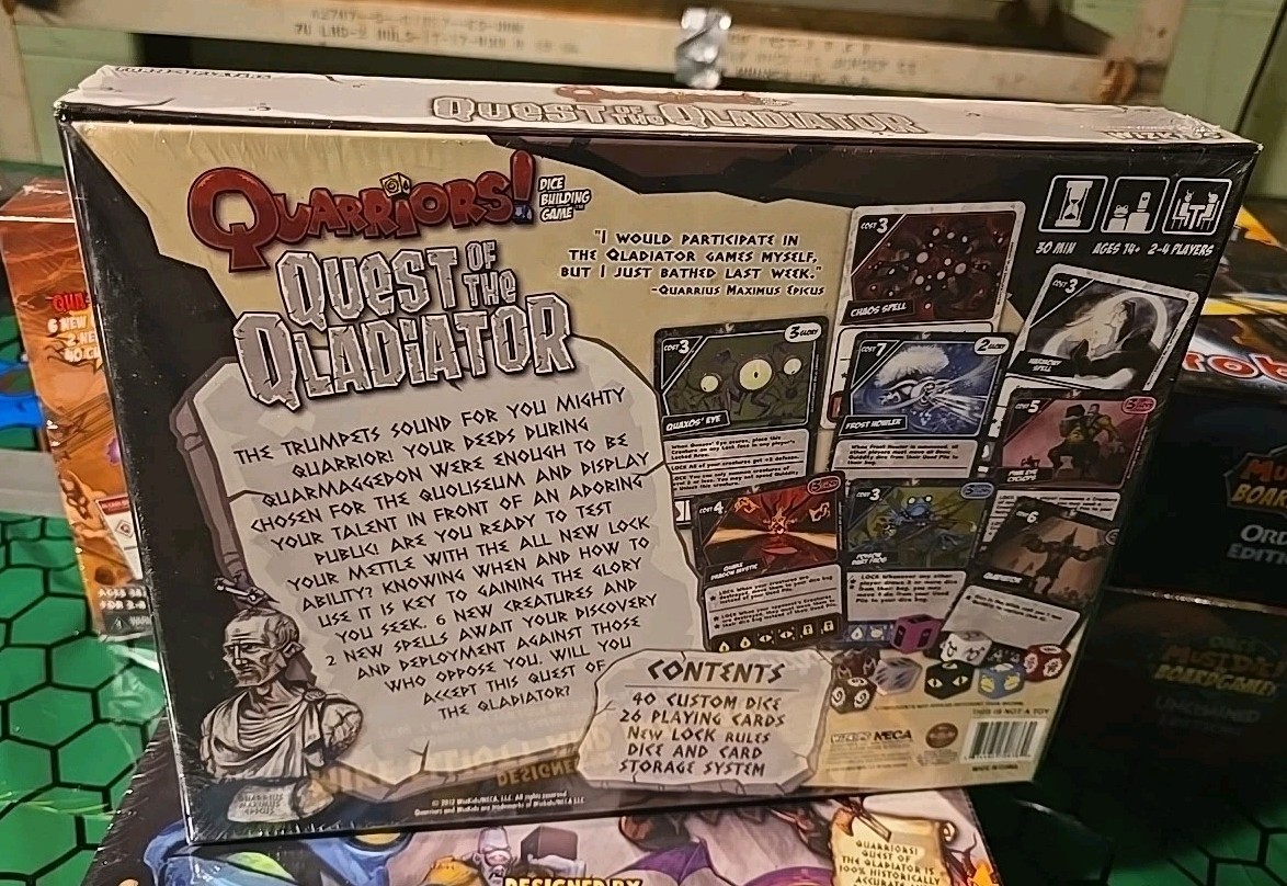 Quarriors: Quest of the Qladiator Board Game Expansion 2012 WizKids NECA Sealed
