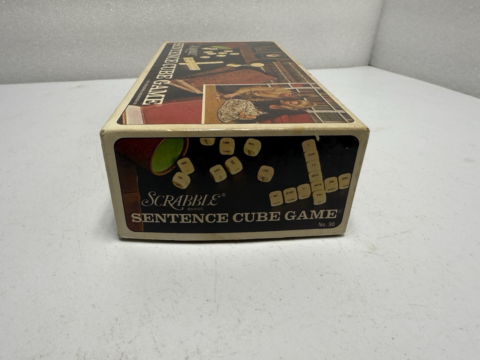 Vintage Scrabble Sentence Cube Game 1971 Selchow & Righter Excellent Condition!