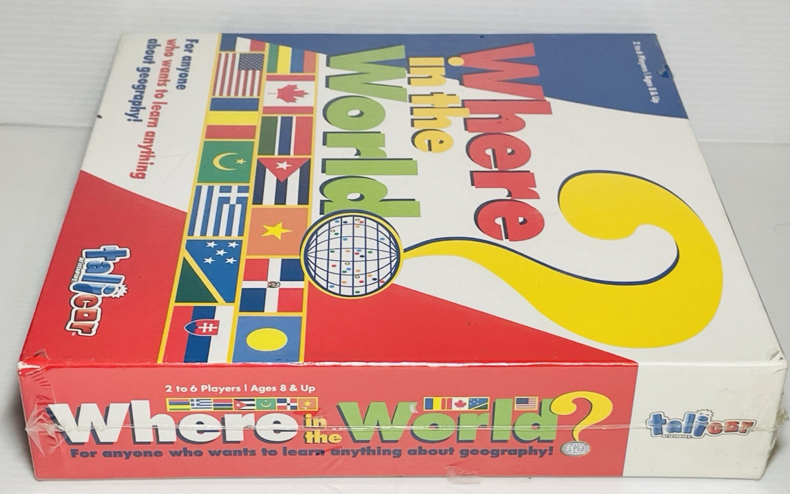 Where in the World Geography Board Game Talicar Aristoplay 2012 New & Sealed.