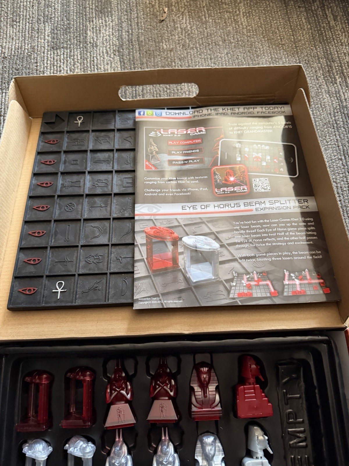Laser Khet 2.0 Board Game Mensa Select ThinkFun Complete Read