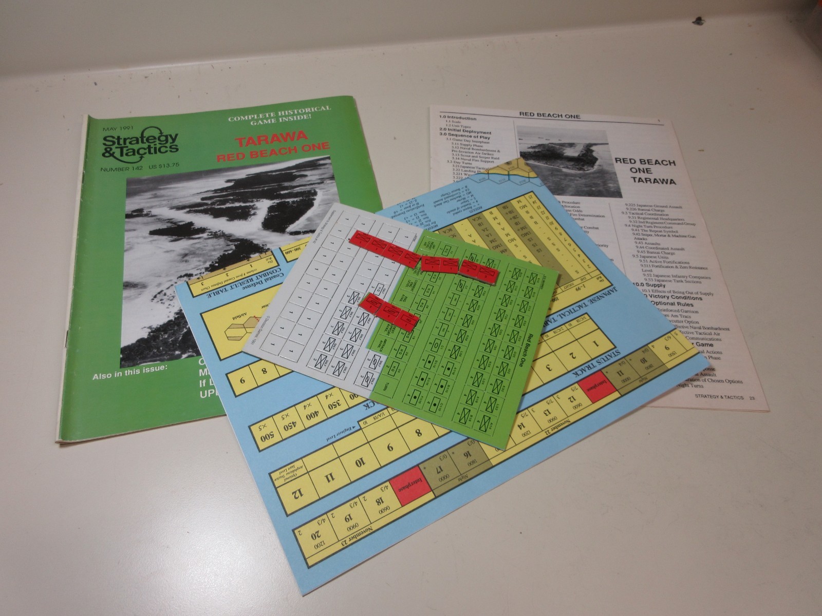 LOT OF Strategy & Tactics Decision Magazine War games #138 140 141 142 UNPUNCHED
