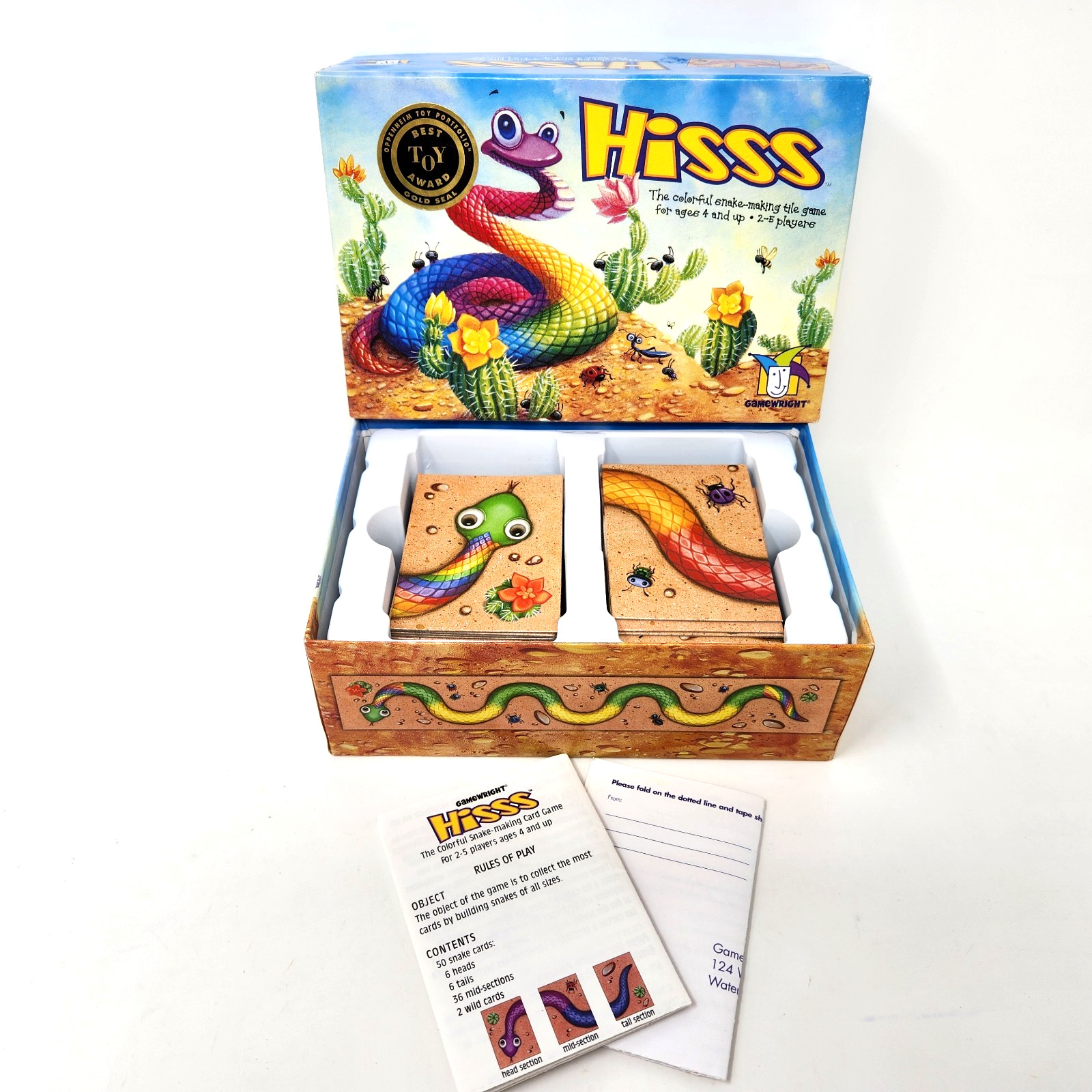 HISSS The Colorful Snake Making Tile Matching Game Gamewright 100% Complete