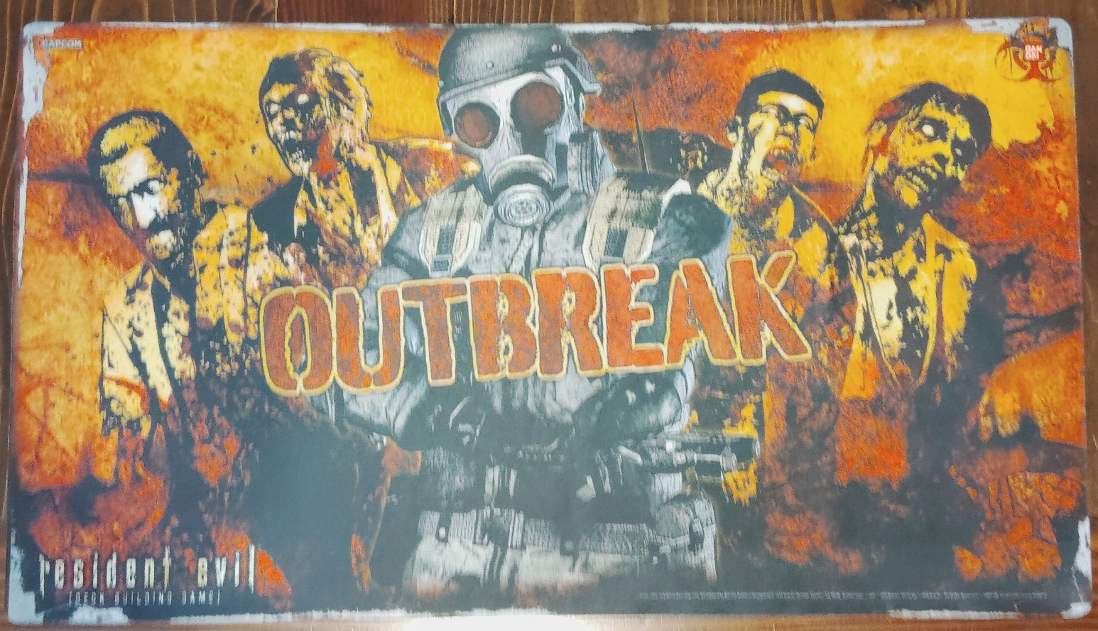 Resident Evil Deck Building Game Outbreak Playmat 2010 Bandai Capcom Near Mint