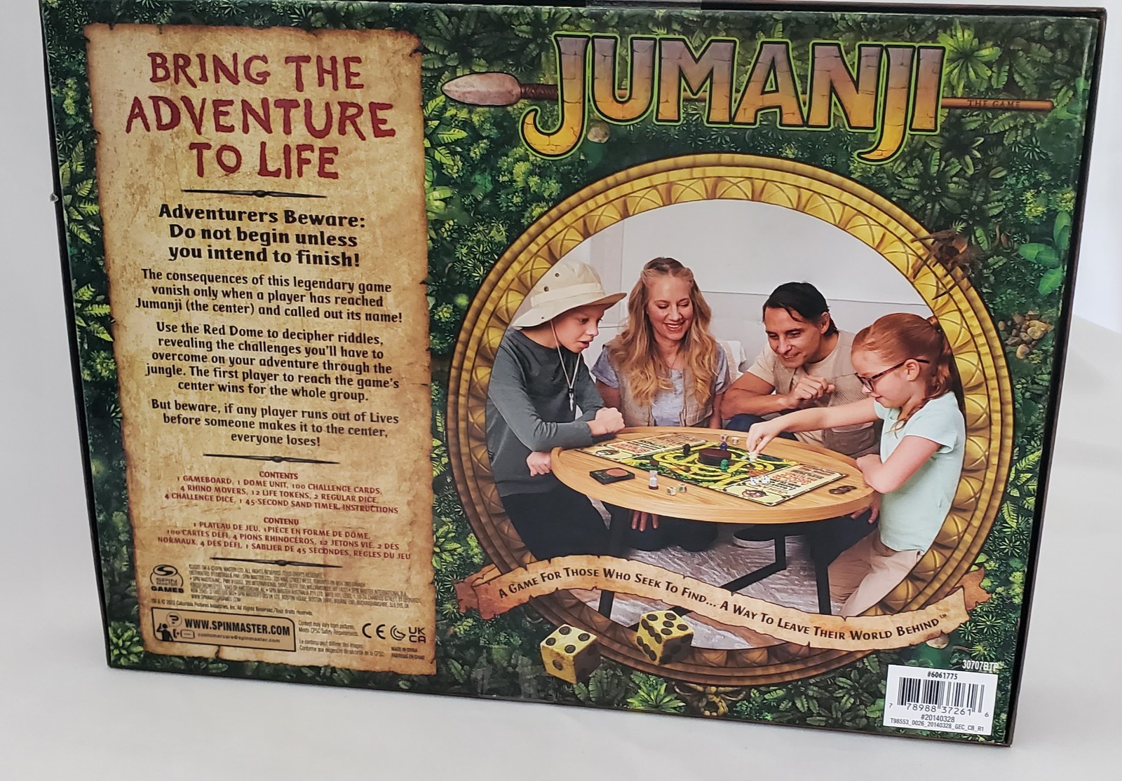 Jumanji Board Game 2021 Spin Master Excellent Condition Never Played