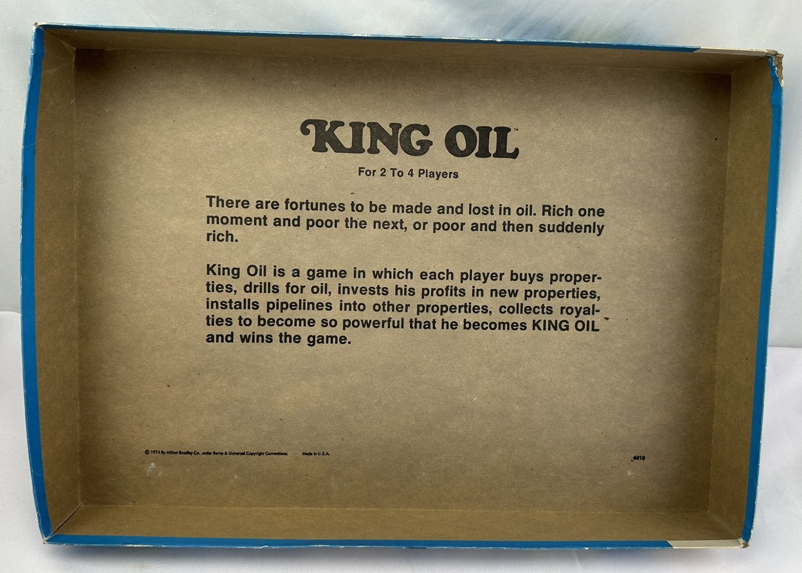 1974 King Oil Game by Milton Bradley Complete in Great Condition FREE SHIPPING