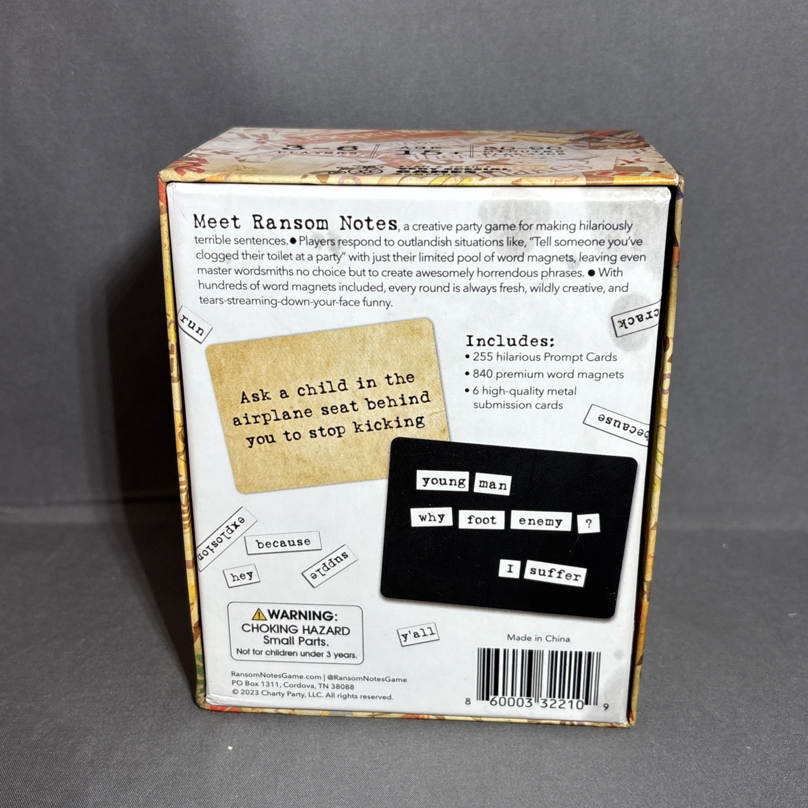 NEW Ransom Notes Ridiculous Word Magnet Board Game Unopened Charty Party 2023
