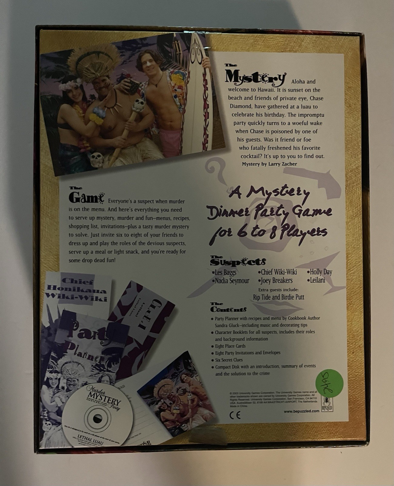 BePuzzled Lethal Luau Murder Mystery Dinner Party Game for 6-8 Players