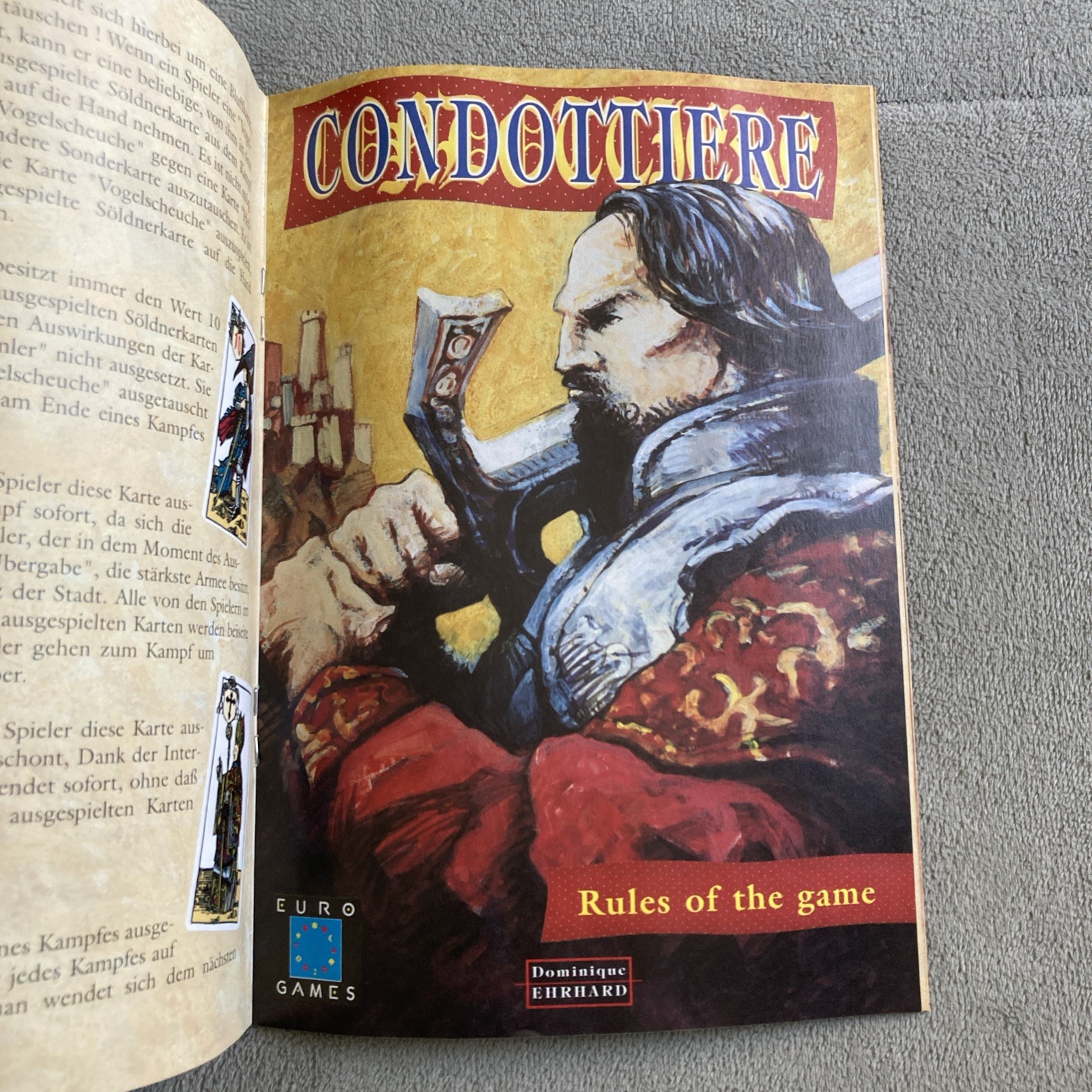Condottiere Board Game COMPLETE IN BOX Eurogames Descartes Multilingual Edition