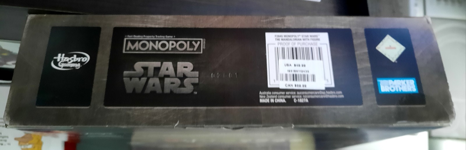 Monopoly Star Wars The Mandalorian Grogu Edition Board Game NO Figure Hasbro