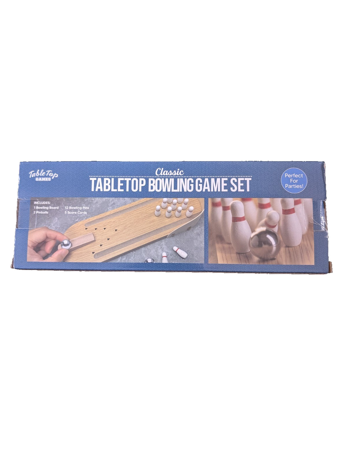 Table Top Mini Bowling Game Set-Tabletop Wooden Board Arcade Desktop Office New