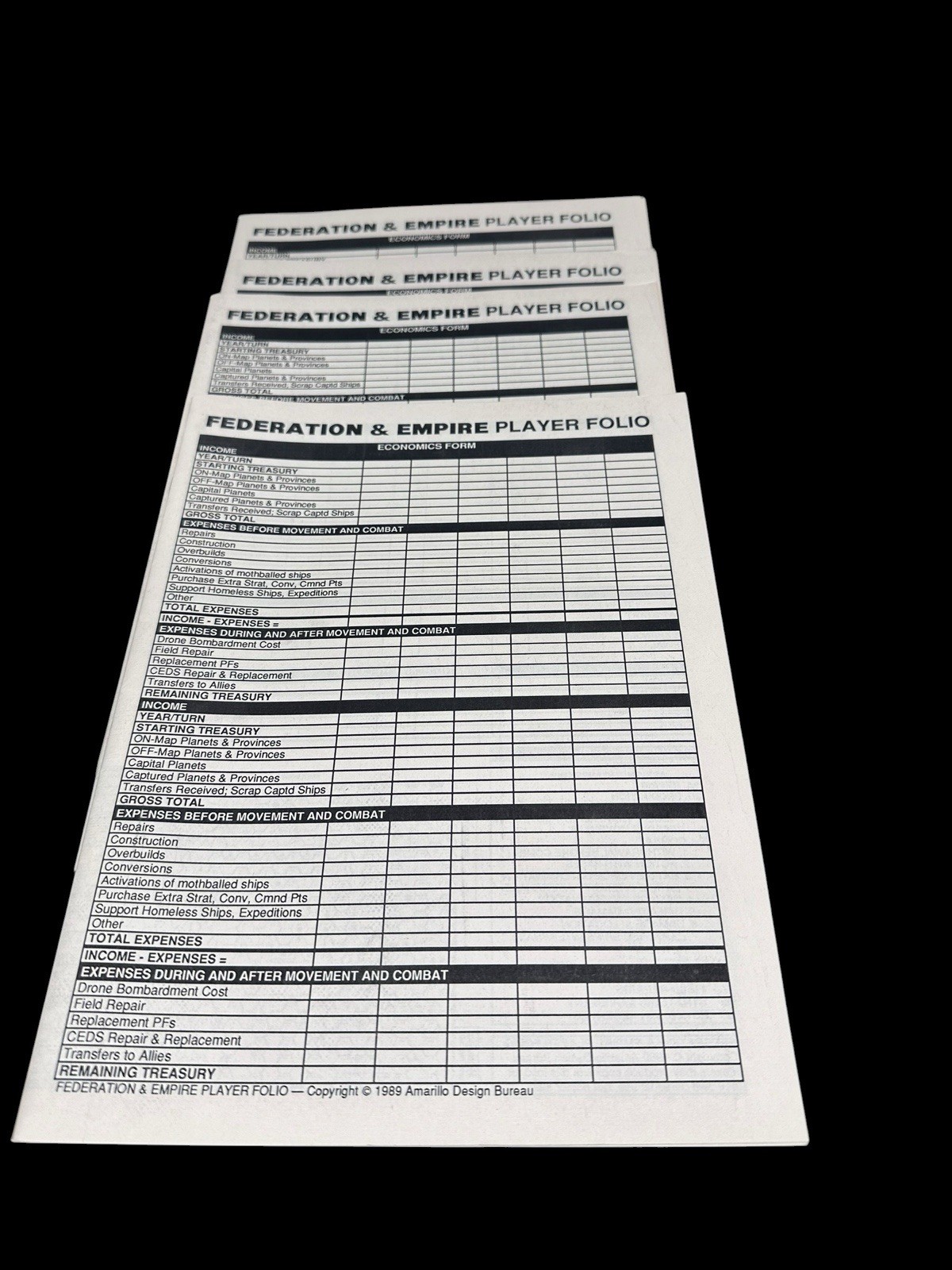 Task Force Games # 5006 Federation and Empire War Strategy Game – Punched