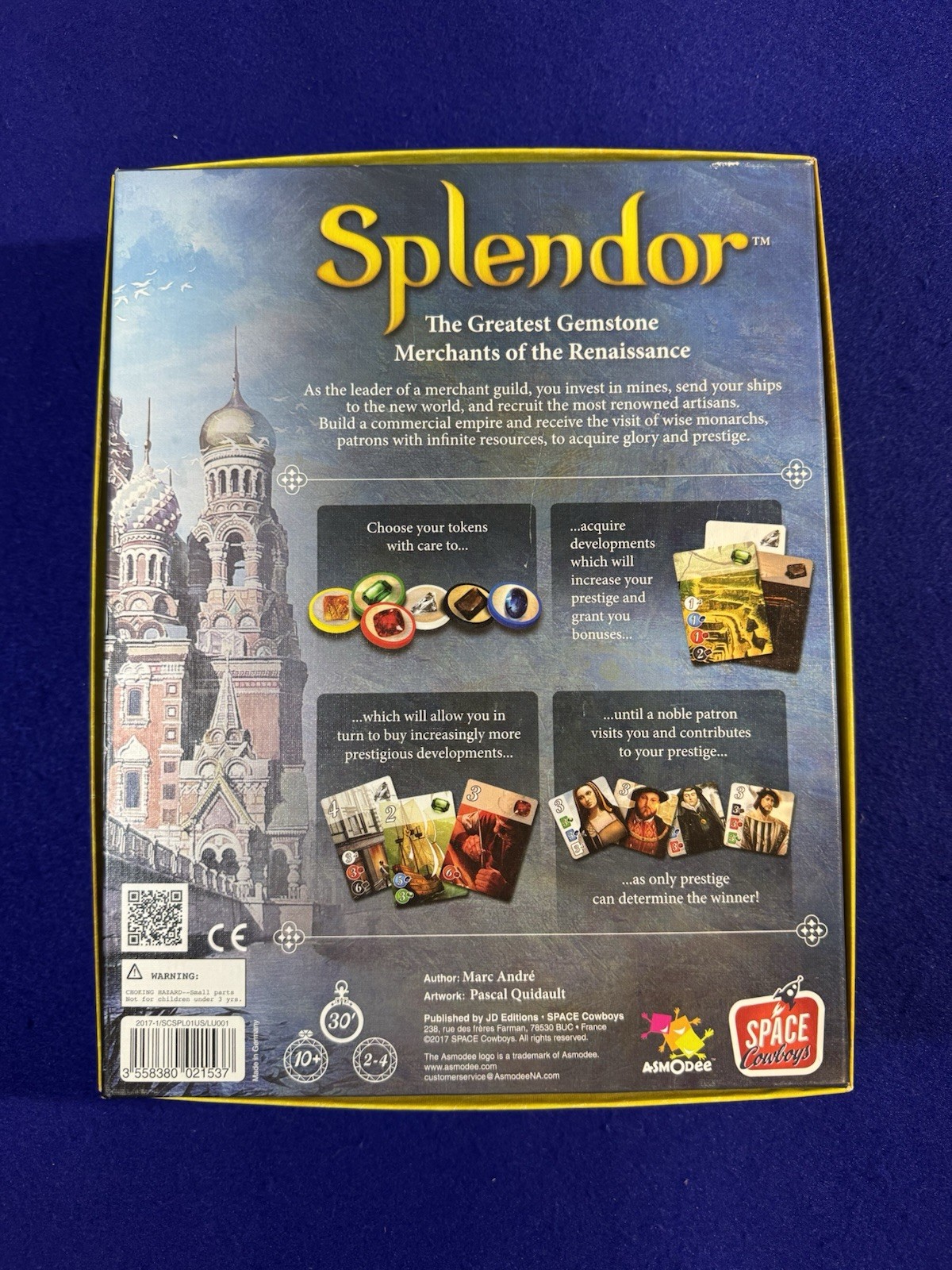 Splendor Board Game By Marc Andre The Greatest Gemstone Merchants Complete