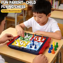 Board Games Ludo Set Party Game Parent Child Strategy Interaction with Foldable