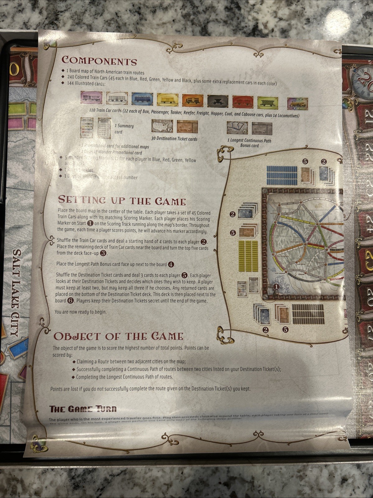 Days of Wonder Ticket To Ride by Alan R. Moon Train Adventure Board Game