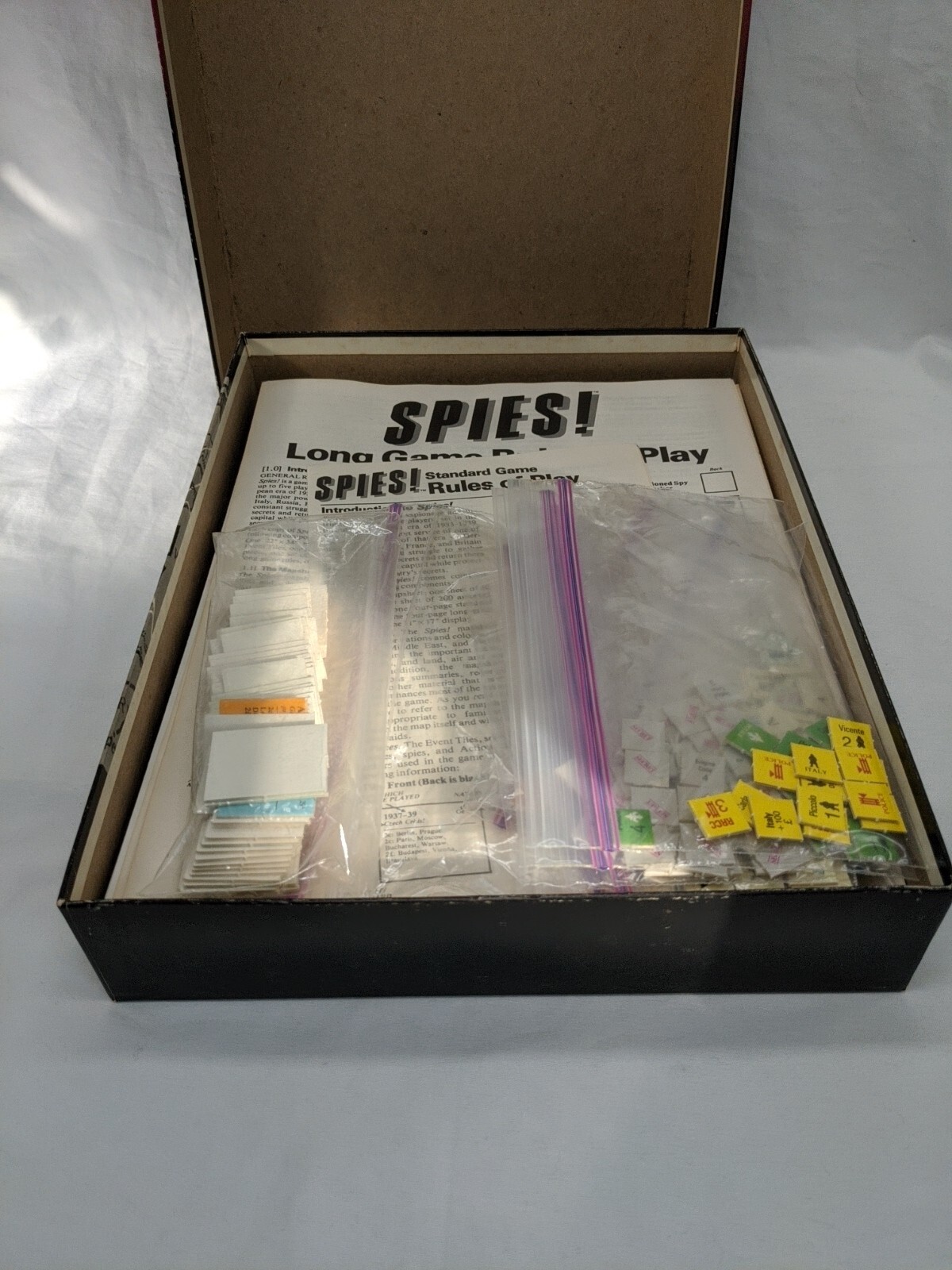Vintage TSR Spies! Multi-Player Game Of 1930s Espionage Board Game