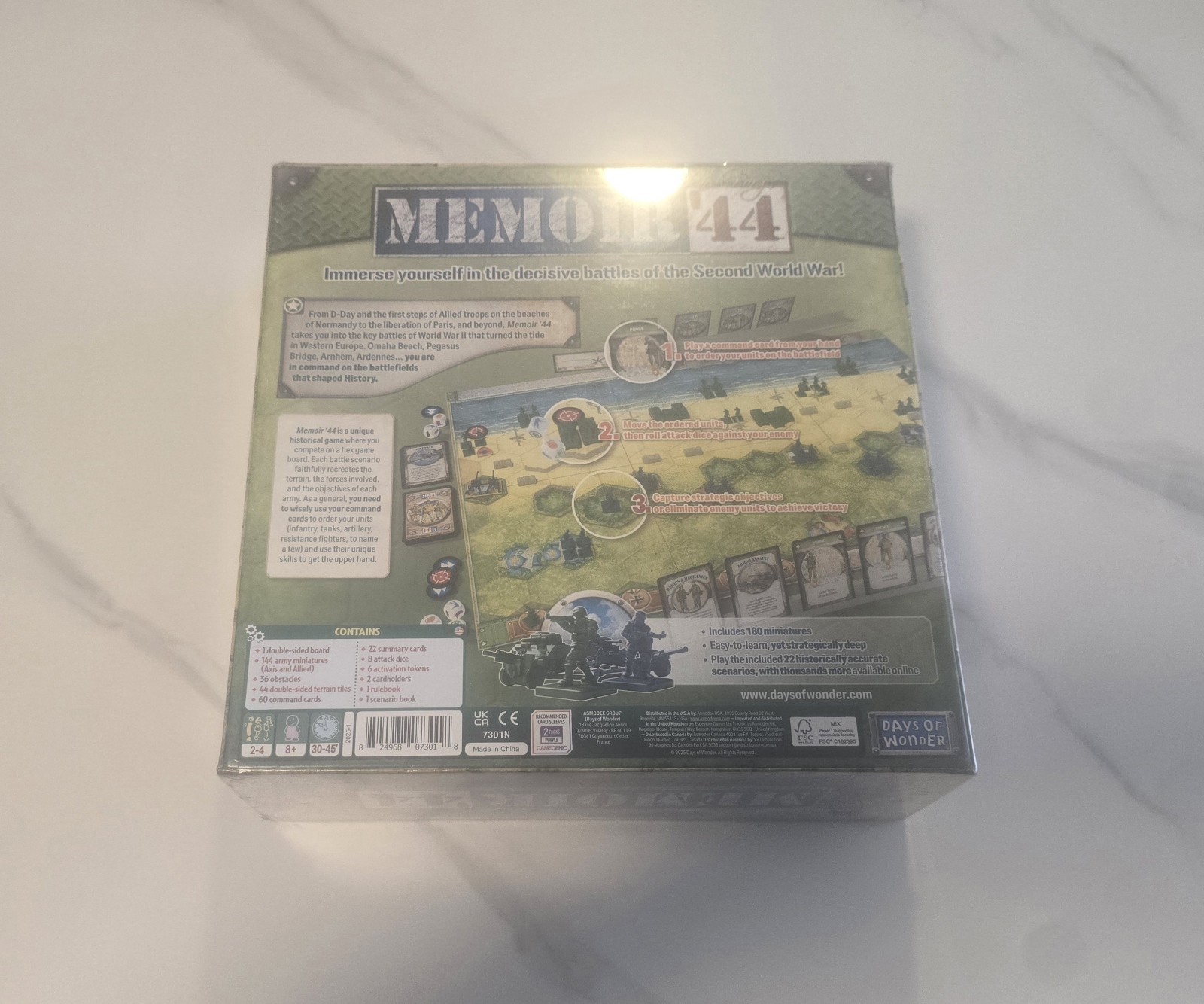 NEW SEALED DAYS OF WONDER MEMOIR ’44 BOARD GAME (2025 REFRESH)