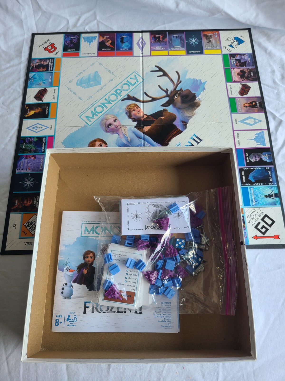 Disney Frozen 2 Monopoly Board Game Complete Elsa Olaf Anna Family Games Hasbro