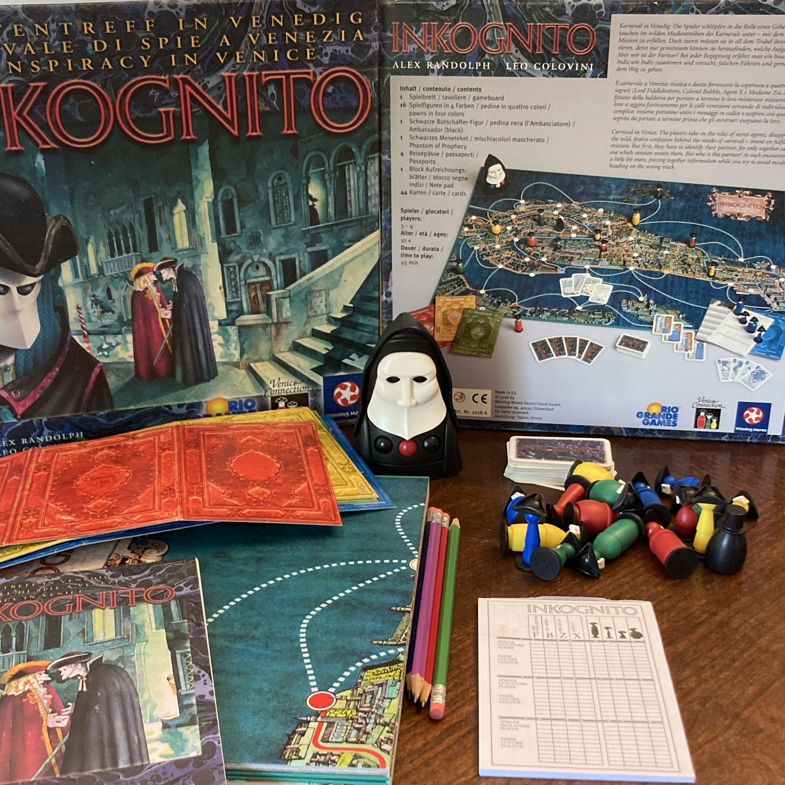 Inkognito Spies Board Game, Complete