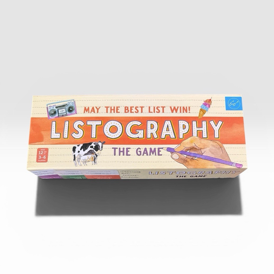 FoxMind Listography The Game Board Game w/ Timer, 3-6 Players, Ages 12+, 2014
