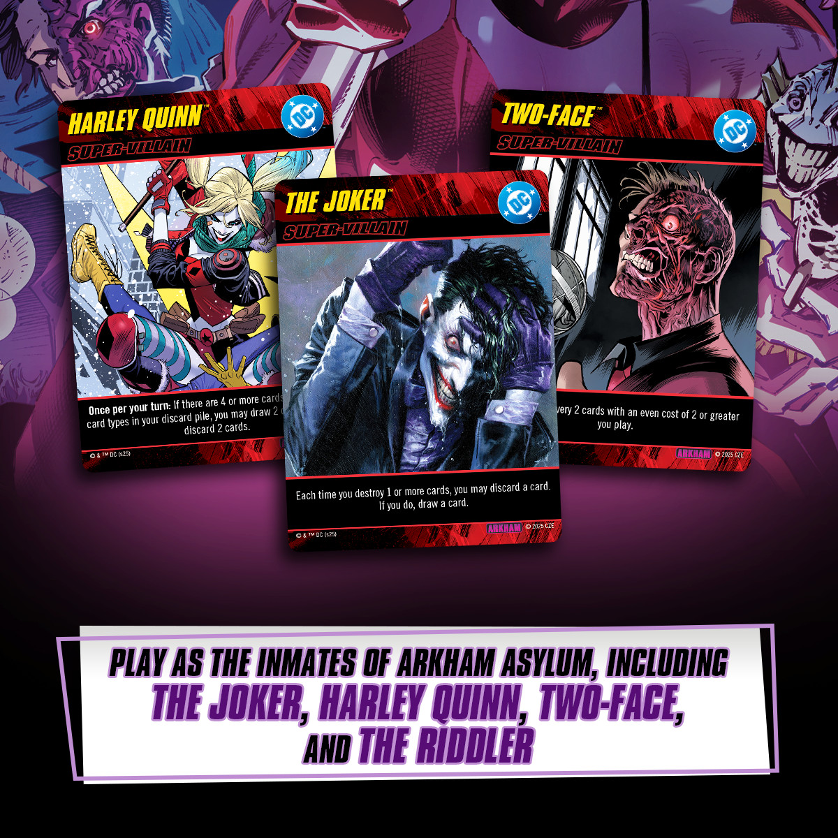 DC Deck-Building Game: Arkham Asylum (KICKSTARTER: Cover B – Matteo Scalera)