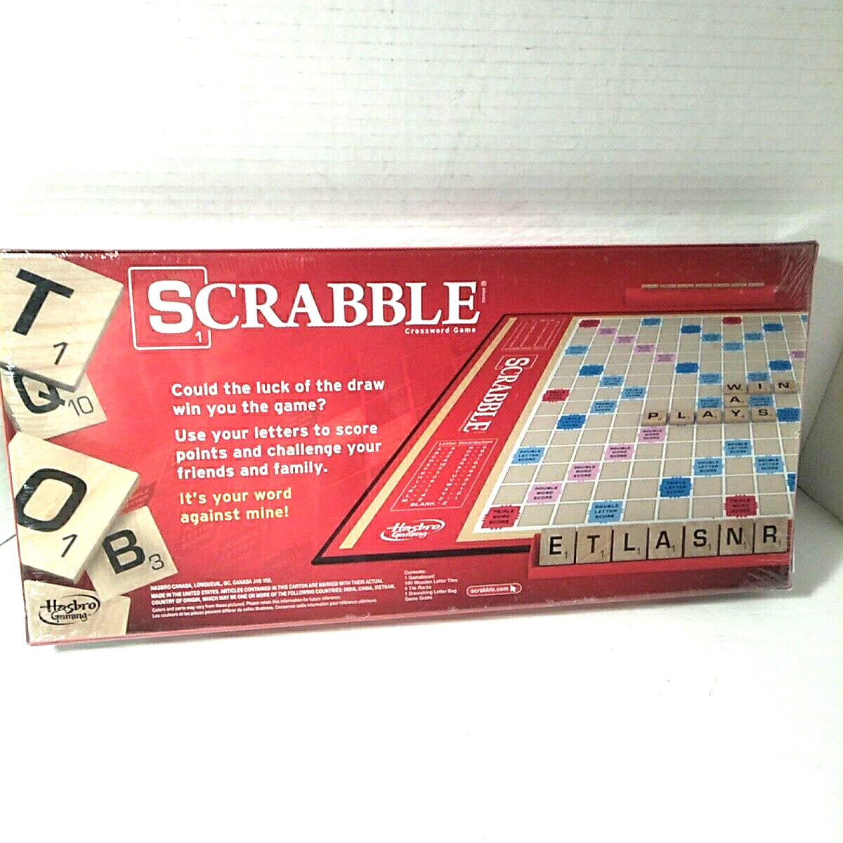 SCRABBLE Crossword Board Game Hasbro Gaming Factory Sealed NEW