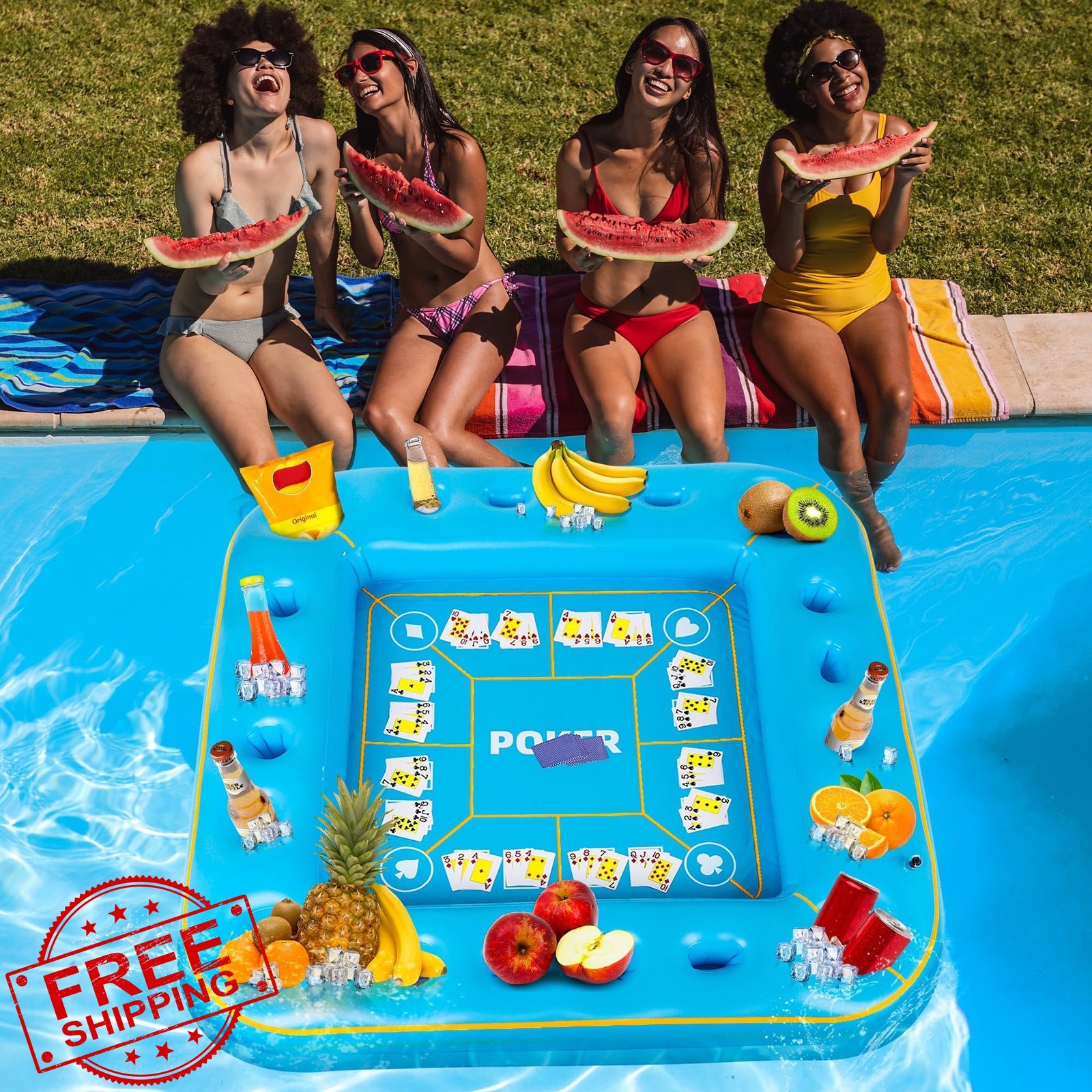 Elcoho Inflatable Game Table Light Blue