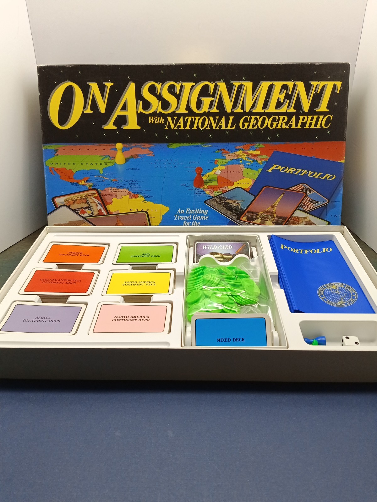 On Assignment with National Geographic Board Game Complete Vintage 1990