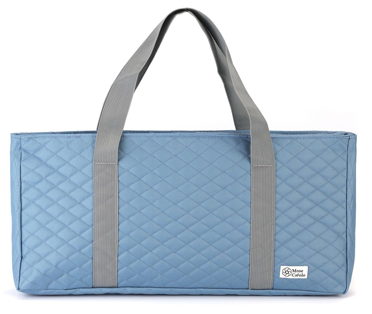 Empty Mahjong Bag Set – Pearl Gray Quilted Soft Case with 2 Wrappers for Amer…