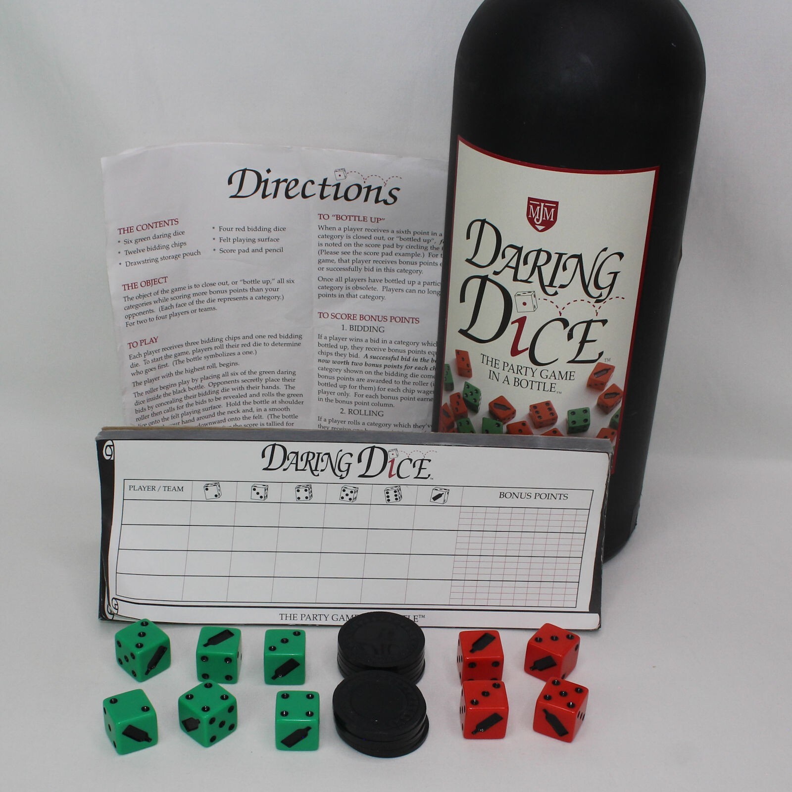 Daring Dice Game MJ Moran Co 1995 Ages 10 to Adult