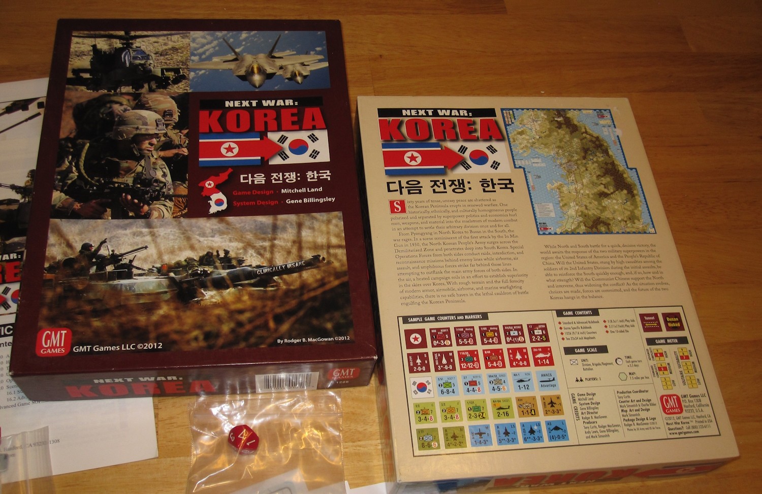 Excellent 2012 GMT ***NEXT WAR: KOREA*** Alternate History Strategy Board Game