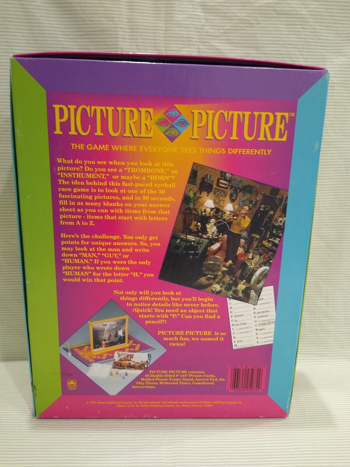 Picture Picture The Game Where Everyone Sees Things Differently Vintage Game