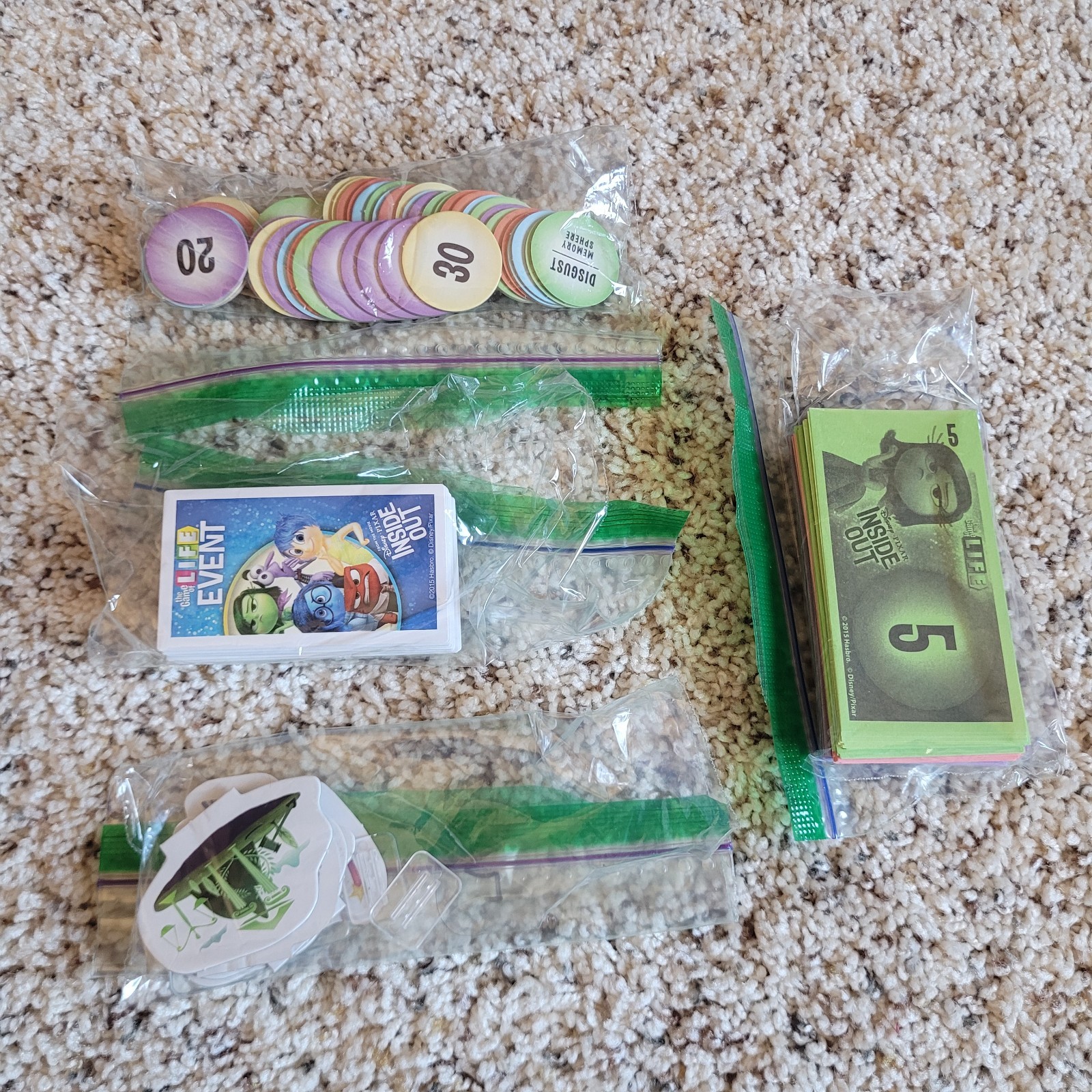 Disney Pixar The Game Of Life Inside Out Edition Board Game 99% Complete READ
