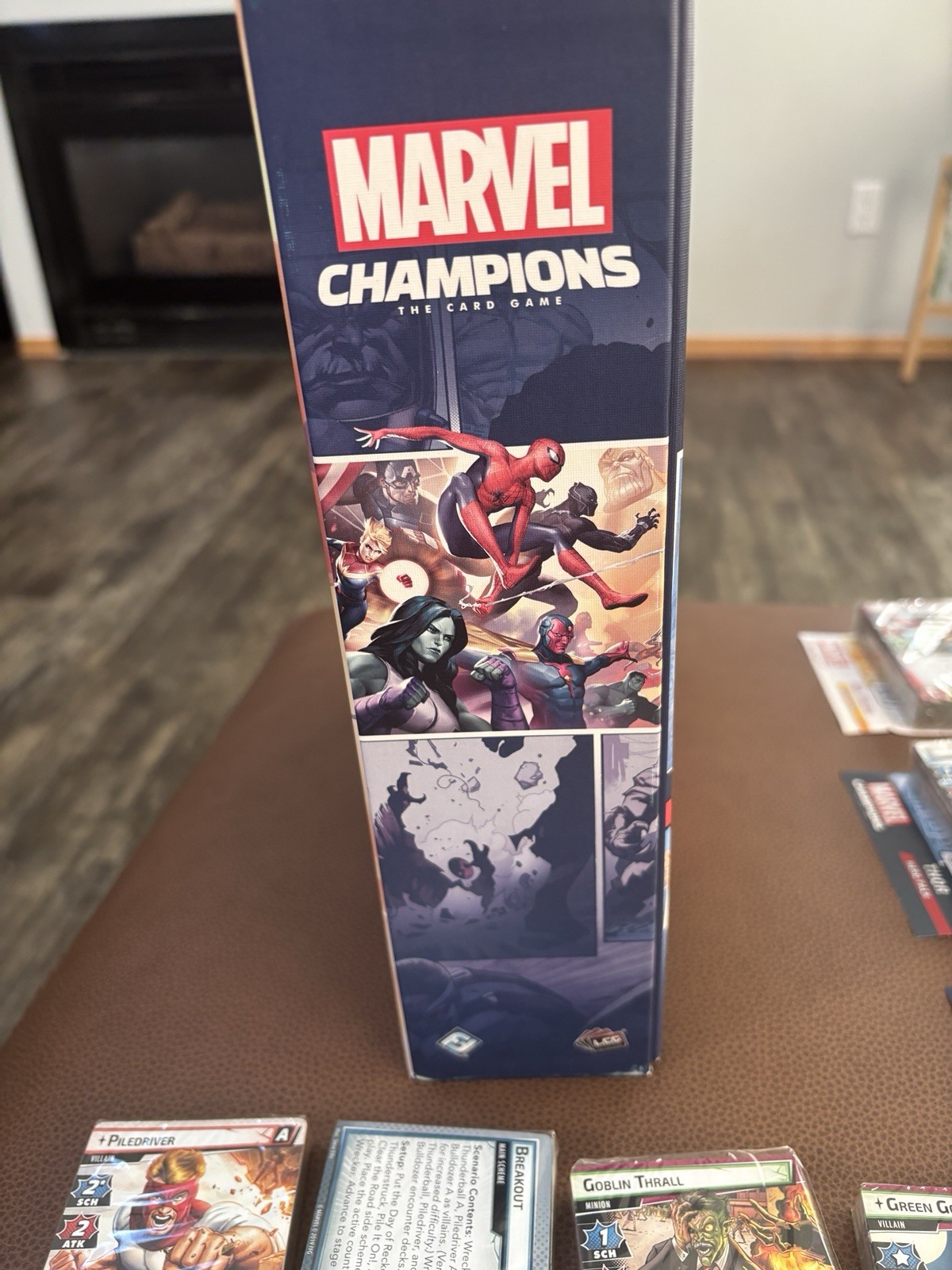 Marvel Champions Base Game + Hero Packs Captain America Thor Ms Marvel + MORE