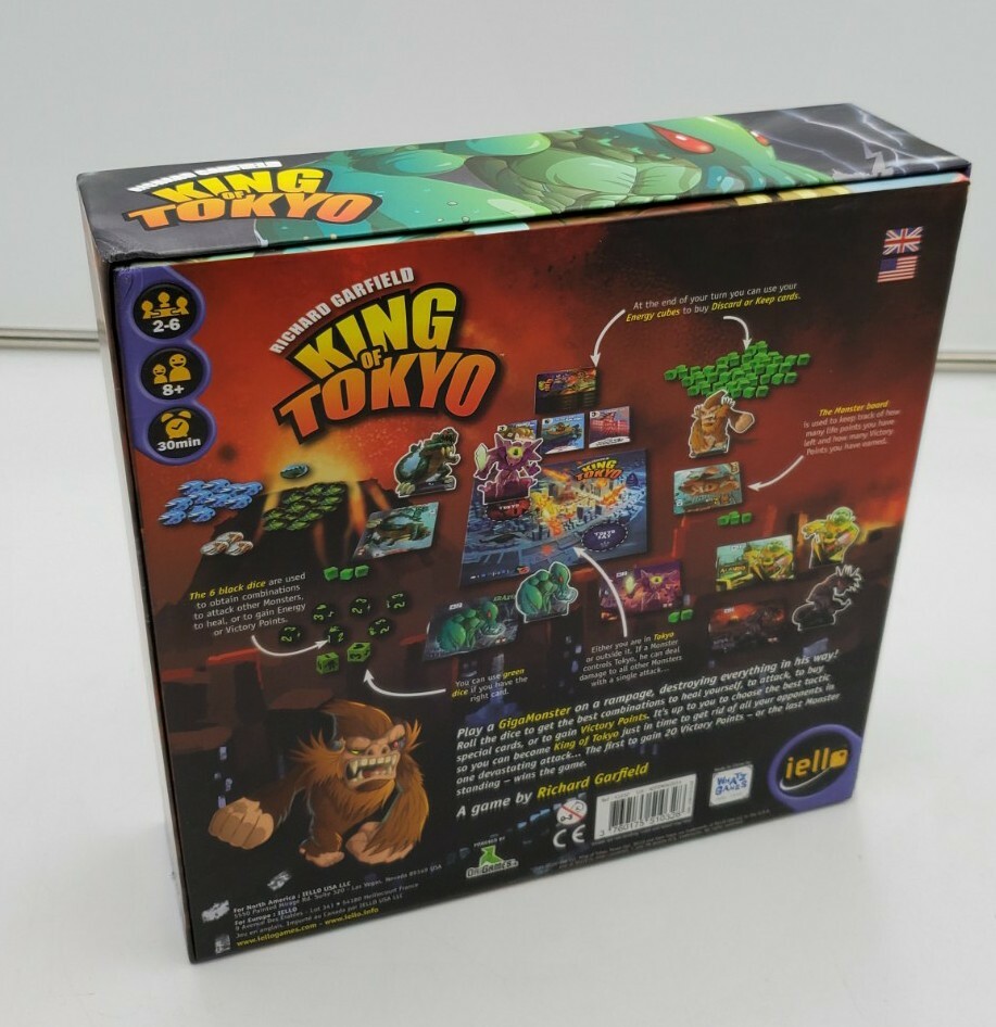 King of Tokyo Board Game Richard Garfield 2014 Iello – Clean/Complete  VG Cond!