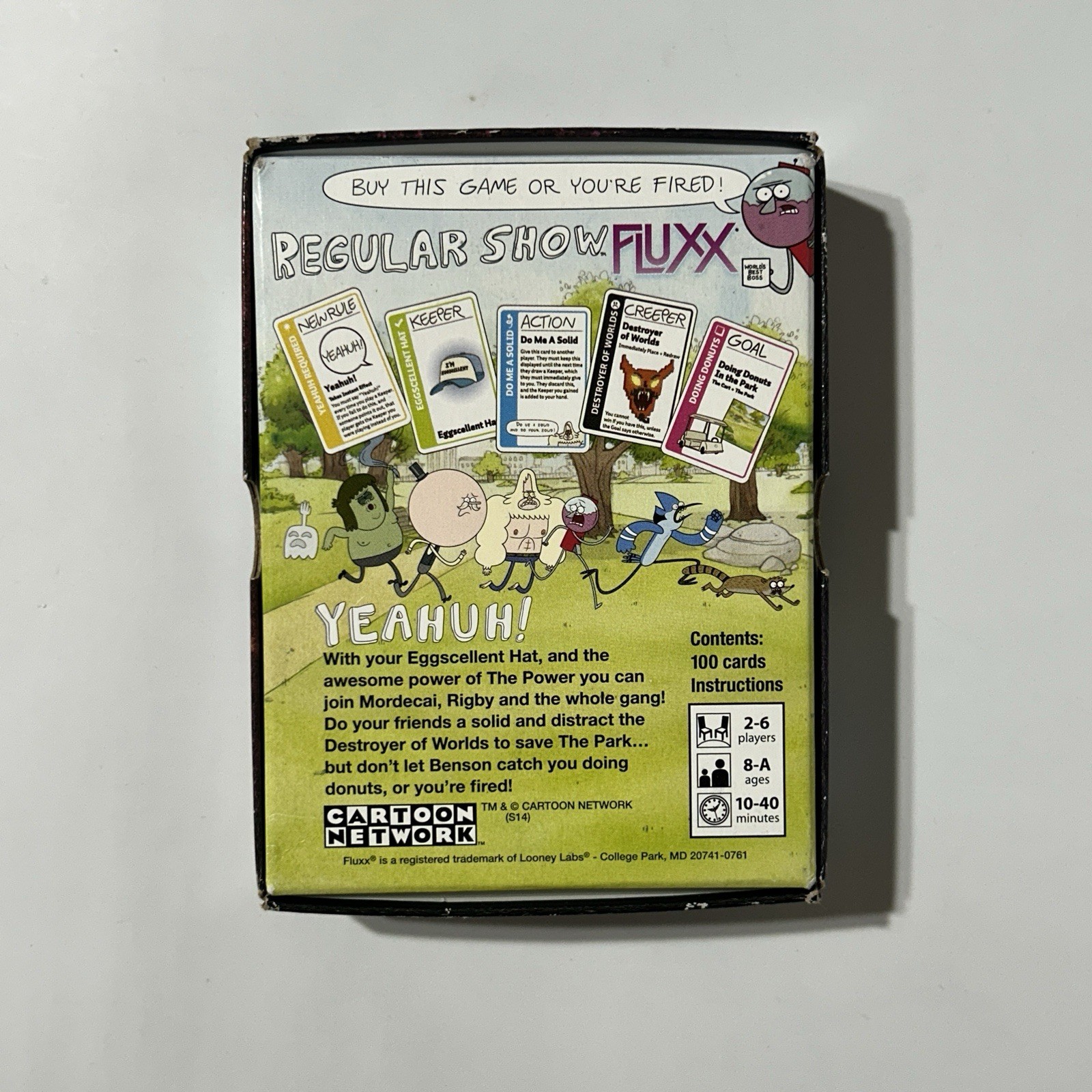 Regular Show Fluxx Card Game Cartoon Network Looney Labs Complete w/ Expansion