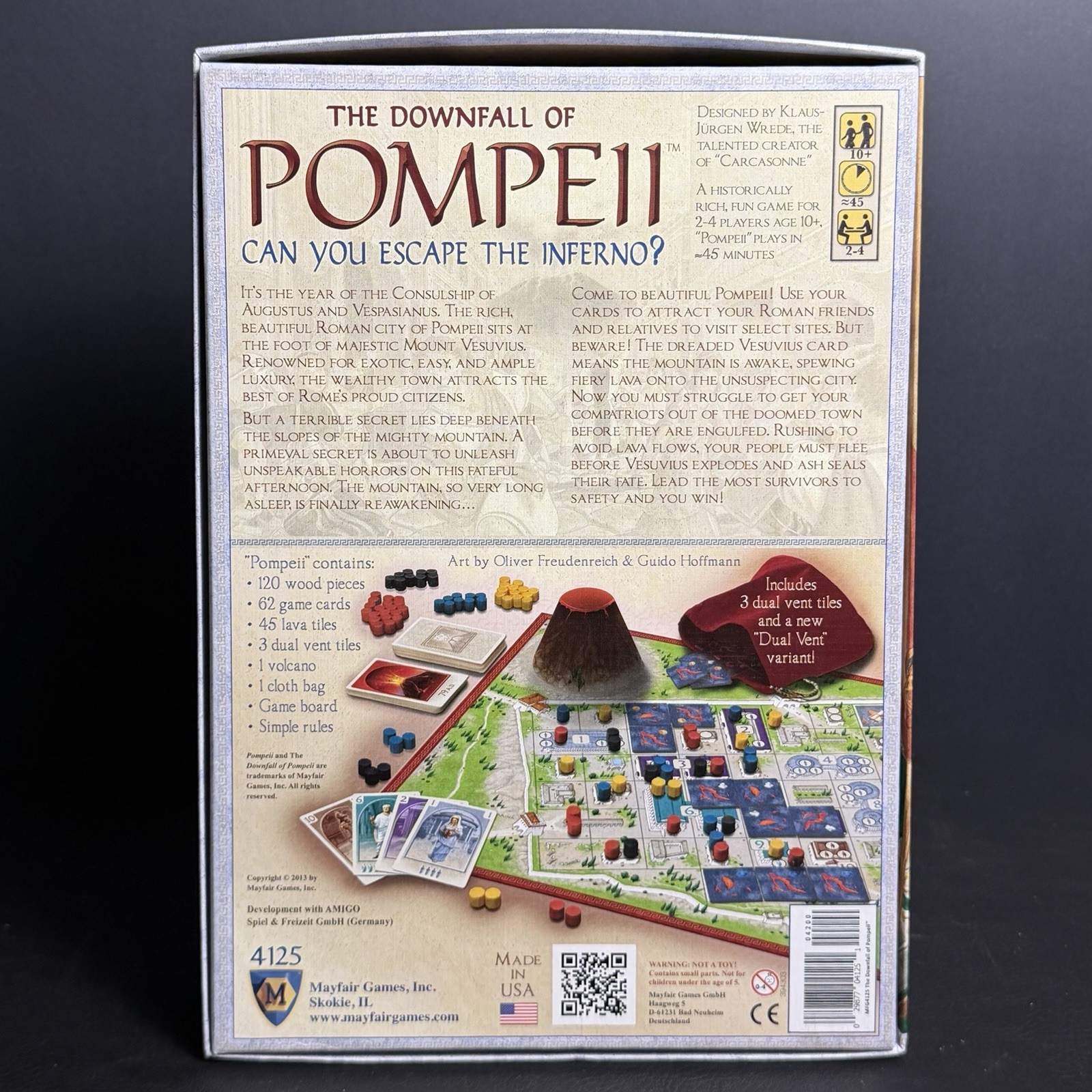 The Downfall of Pompeii Board Game by Mayfair Games