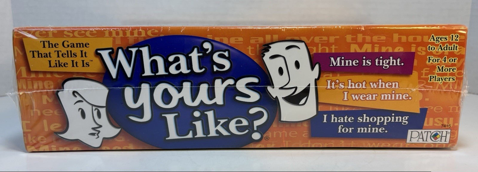 What’s Yours Like Game Family Night Board Game NIB Ages 12+