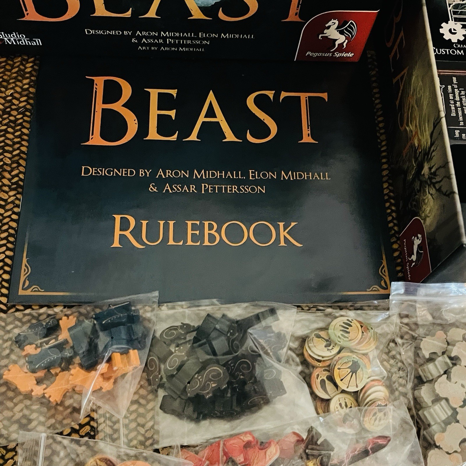 Beast Board Game – Pegasus Spiele/Studio Midhall – Never Played – 100% Complete!